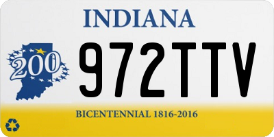 IN license plate 972TTV