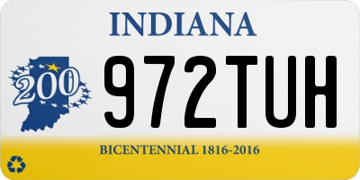 IN license plate 972TUH