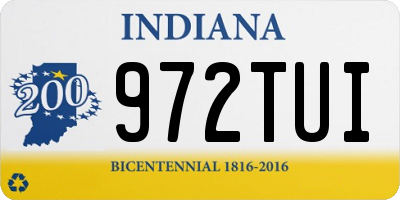 IN license plate 972TUI