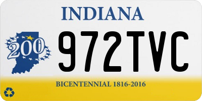 IN license plate 972TVC