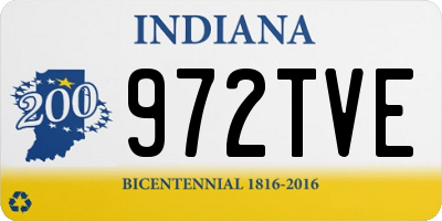 IN license plate 972TVE