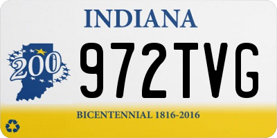 IN license plate 972TVG