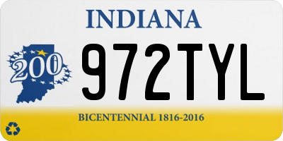 IN license plate 972TYL