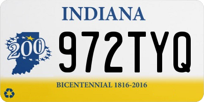 IN license plate 972TYQ