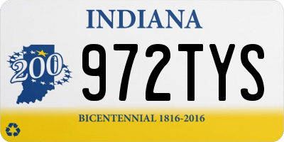 IN license plate 972TYS