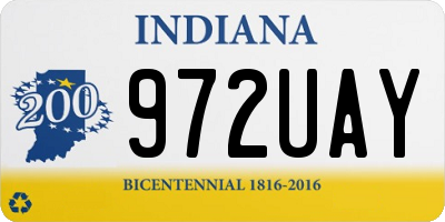 IN license plate 972UAY