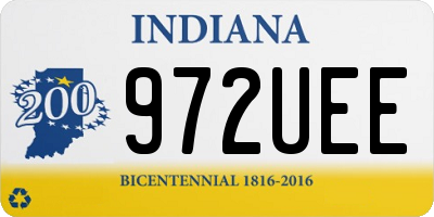 IN license plate 972UEE