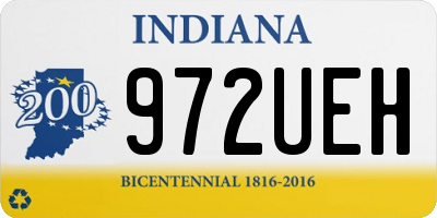 IN license plate 972UEH