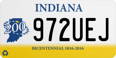 IN license plate 972UEJ
