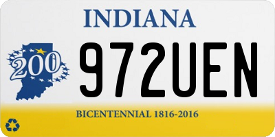 IN license plate 972UEN