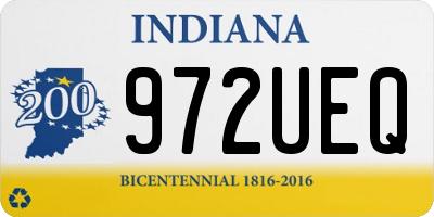 IN license plate 972UEQ