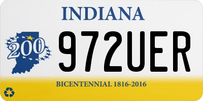 IN license plate 972UER