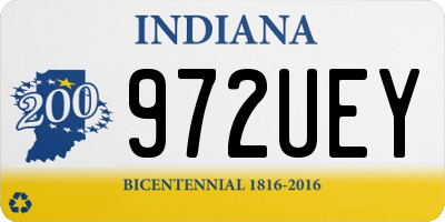 IN license plate 972UEY