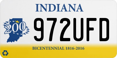 IN license plate 972UFD