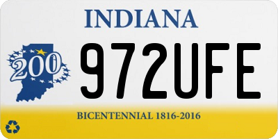 IN license plate 972UFE