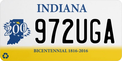 IN license plate 972UGA