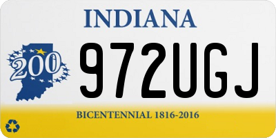 IN license plate 972UGJ