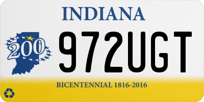 IN license plate 972UGT