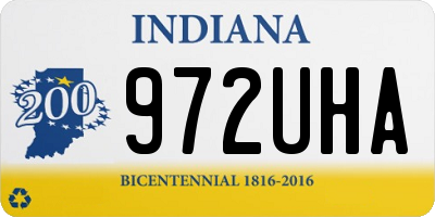 IN license plate 972UHA