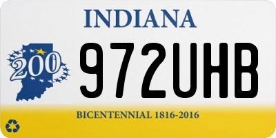 IN license plate 972UHB