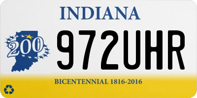 IN license plate 972UHR
