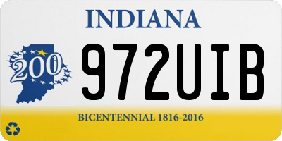 IN license plate 972UIB
