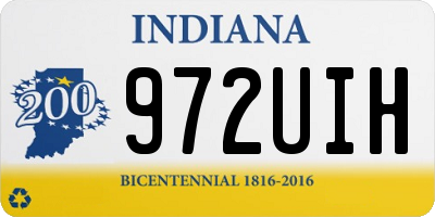 IN license plate 972UIH