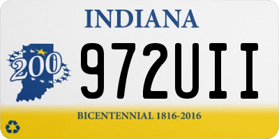 IN license plate 972UII