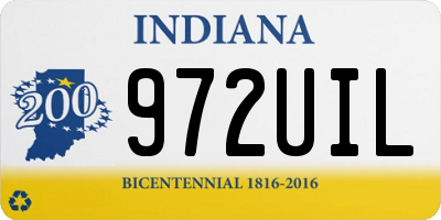 IN license plate 972UIL