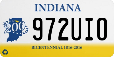 IN license plate 972UIO
