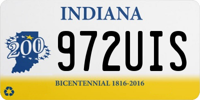 IN license plate 972UIS