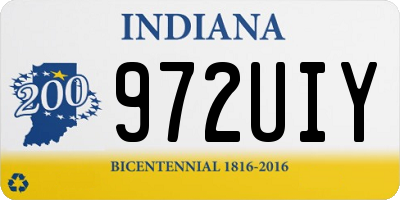 IN license plate 972UIY