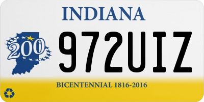 IN license plate 972UIZ
