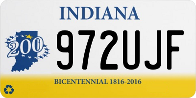 IN license plate 972UJF