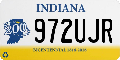 IN license plate 972UJR