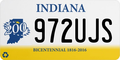 IN license plate 972UJS