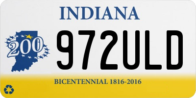 IN license plate 972ULD