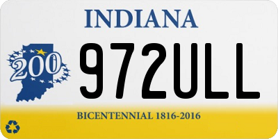 IN license plate 972ULL