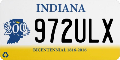 IN license plate 972ULX