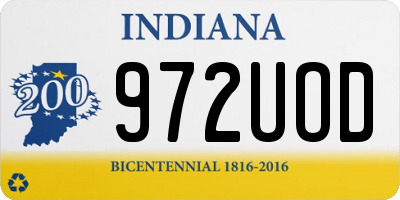 IN license plate 972UOD