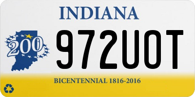 IN license plate 972UOT