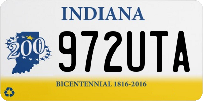 IN license plate 972UTA