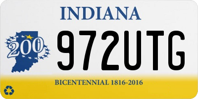 IN license plate 972UTG