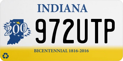 IN license plate 972UTP