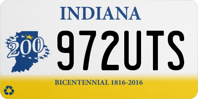 IN license plate 972UTS