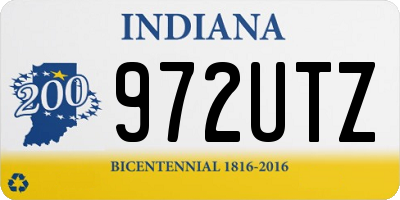 IN license plate 972UTZ
