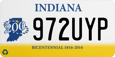 IN license plate 972UYP