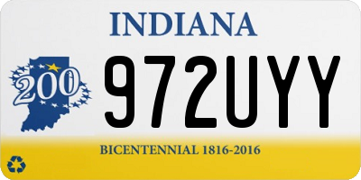 IN license plate 972UYY
