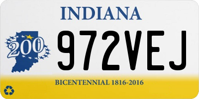 IN license plate 972VEJ