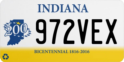 IN license plate 972VEX